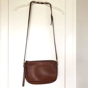 Vintage Coach Crossbody Brown Leather Handbag